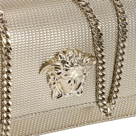 versace lavender bag gold studded|Versace mini shoulder bag.